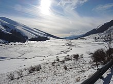 Vista invernale del passo