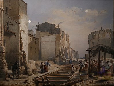 Les Travaux de percement du cours d'Alsace et Lorraine à Bordeaux (1867), Bordeaux, musée d'Aquitaine.