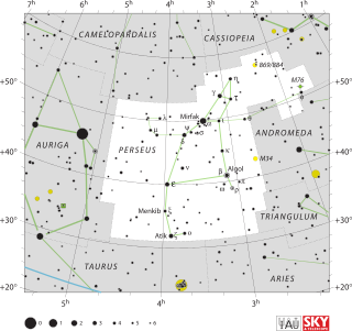 <span class="mw-page-title-main">Perseus (constellation)</span> Constellation in the northern celestial hemisphere