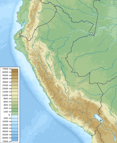 Mapa konturowa Peru