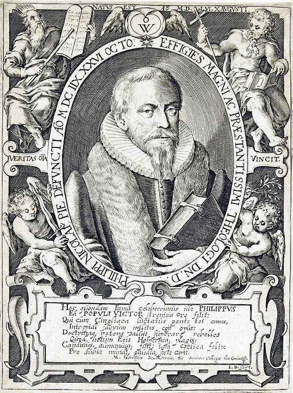 Portrait from Deorum Dearumque by Hans Vredeman de Vries, 1573.