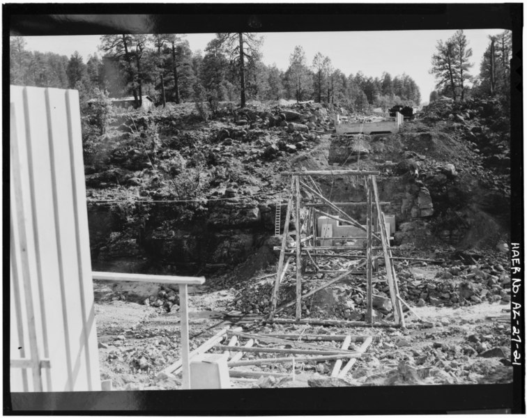 File:Photocopy of photograph, R.A. Hoffman, Bridge Engineer, Arizona Highway Department, photographer, 1937 (original print located at Arizona Department of Transportation, Phoenix HAER ARIZ,9-SHLO.V,2-21.tif