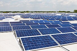 Toiture photovoltaïque de 1 MW à Hanovre, Allemagne