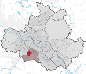 Localização do distrito estatístico de Plauen em Dresden