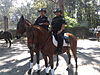 Mounted police officers