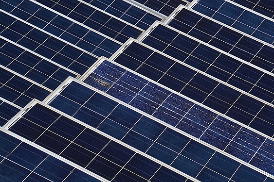 Polycrystalline solar panel, Genova IT