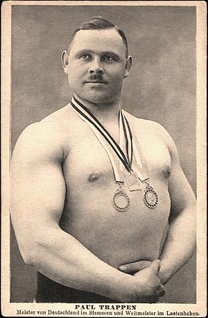 Paul Trappen, the world's strongest man (c. 1915)