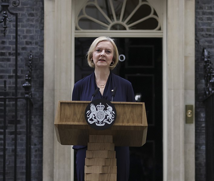 File:Prime Minister Liz Truss announces her resignation (cropped).jpg