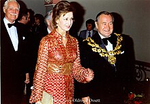Princess Alexandra in Ossett in 1977 Princess Alexandra and the Mayor Councillor H, Clafton at Ossett.jpg