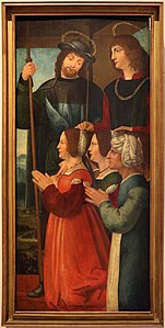 Devotas con san Sebastián y san Roque, hacia 1510-1515 Pinacoteca del Castello Sforzesco (Milán)