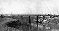 Railway bridge, narrow-gauge railway, river, wooden bridge Fortepan 73700.jpg
