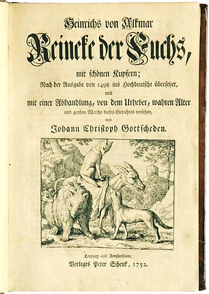 Reineke Fuchs: Die Geschichte von Reineke, Die Fuchs-Epen des Mittelalters, Von der Inkunabel zum Volksbuch