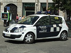 Renault Scénic II used by Madrid Municipal Police, Spain.