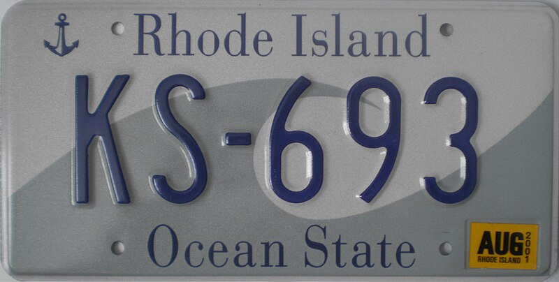 File:Rhode Island License Plate AB-123 format.JPG