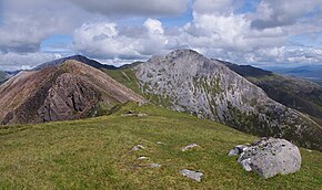 Mullach nan Coirean (left) and Stob Ban