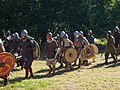 Čeština: Rekonstrukce raně středověké bitvy Vikingů a Slovanů Rogar, Neveklov, Středočeský kraj, Česká republika English: Reconstrucion of Early Middle Ages Vikings and Slavic Rogar, Neveklov, Central Bohemian Region, Czech Republic