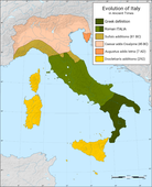 Timeline of the expansion of Italy (500 BC–292)