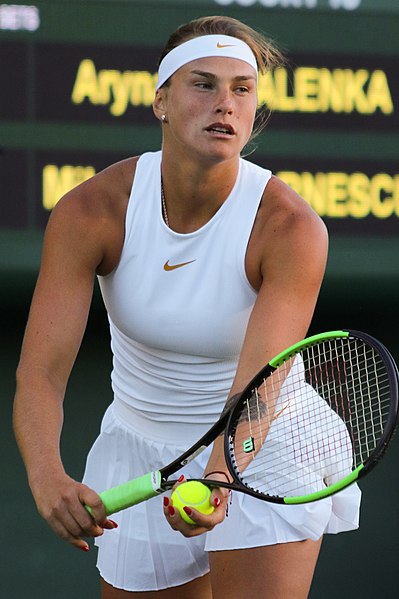 Aryna Sabalenka, women's singles No. 2.