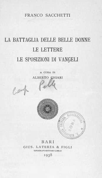 File:Sacchetti, Franco – La battaglia delle belle donne, 1938 – BEIC 1909374.djvu