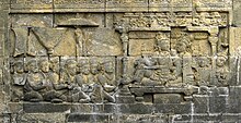 Sailendra King and Queen, Borobudur.jpg
