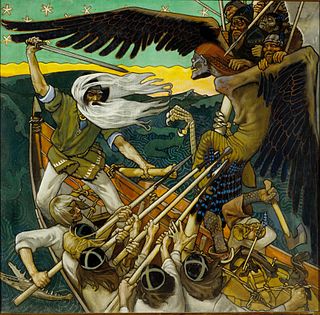 <i>The Defense of the Sampo</i> Painting by Akseli Gallen-Kallela