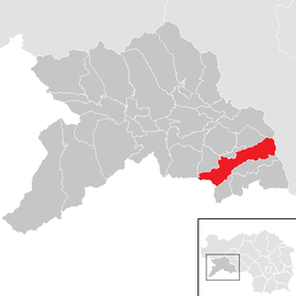 Poloha obce Sankt Marein bei Neumarkt v okrese Murau (klikacia mapa)