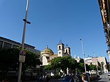 Català: Església de Santa Teresa del Nen Jesús. Via Augusta, 68-72 (Barcelona). This is a photo of a building listed in the Catalan heritage register as Bé Cultural d'Interès Local (BCIL) under the reference IPA-41343. Object location 41° 24′ 01.42″ N, 2° 09′ 05.82″ E  View all coordinates using: OpenStreetMap