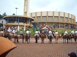 Katholieke kerk Santuário Nossa Senhora Consoladora in het centrum van Ibiaçá