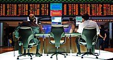Trading panel of the Sao Paulo Stock Exchange is the second biggest in the Americas and 13th in the world. Sao Paulo Stock Exchange.jpg