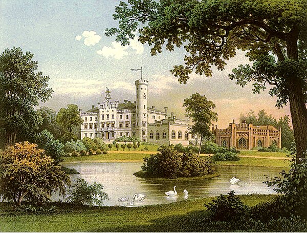 Castle Reisicht, family home of Senden-Bibran (Alexander Duncker collection).