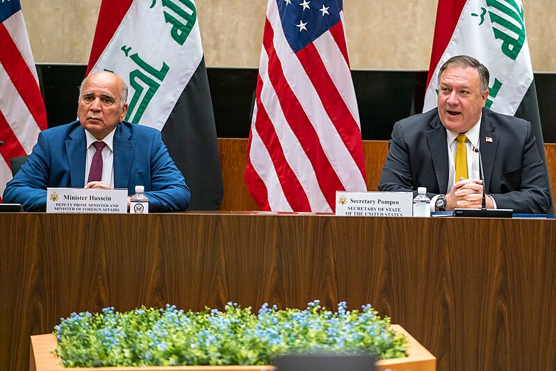 File:Secretary Pompeo and Iraqi Foreign Minister Hussein Deliver Opening Remarks at the U.S.-Iraq Strategic Dialogue (50244720576).jpg