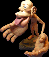 Sensorimotor homunculus represented as a 3-D figure.