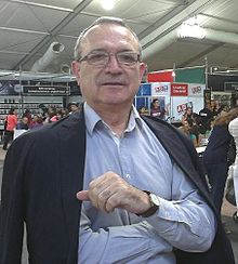 Sergio Badilla Castillo auf der Buchmesse 2013 in Santiago