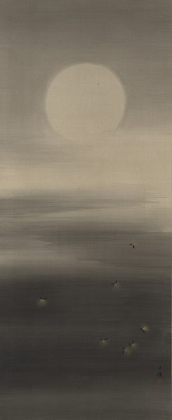 File:Shiokawa Bunrin - Seven Fireflies in the Moonlight - 2003.105.3 - Yale University Art Gallery.jpg