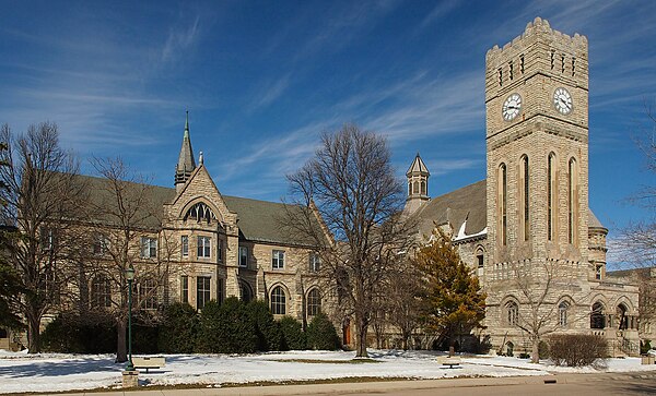 Morgan Refectory (left) and Shumway Hall (right)