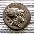 Side - 205-100 BC - silver tetradrachm - head of Athena - Nike - München SMS