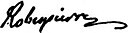 Assinatura de Maximilien de Robespierre