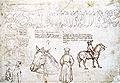 Schizzi di Pisanello nel 1439 su Giovanni VIII Paleologo, durante il concilio di Firenze.