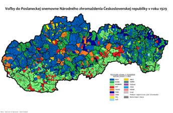 Parliamentary election 1929 - municipalities