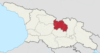 Karte: South Ossetia in Georgia 