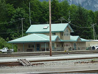 Squamish railway station, British Columbia, 2011