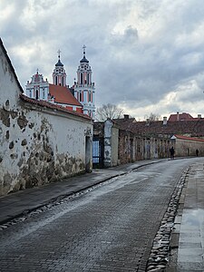 View from one of the back alleys, 2024.