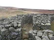 Stairs in the south wall of the broch Stairs to nowhere - geograph.org.uk - 137022.jpg