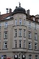 Stengelstraße 2; Mietshaus, Jugendstil-Eckbau, um 1900; Gruppe mit Ungererstraße 90 und 92. This is a picture of the Bavarian Baudenkmal (cultural heritage monument) with the ID D-1-62-000-6666 (Wikidata)