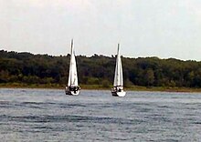 Sailing is a very popular activity at Stockton Lake.