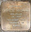 Stolperstein Gneisenaustraße 18 (Therese Wagener) in Hamburg-Hoheluft-West.JPG