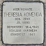 Stolperstein für Theresia Komenda