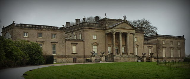 Stourhead House, an 18th-century Palladian building, inspired the look of Creighton-Ward Mansion.