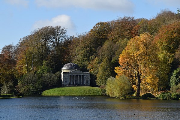 Eyecatching pantheon at Stourhead estate