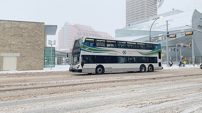 Strathcona County Transit Alexander Dennis Enviro500 on a route 401 service to MacEwan University